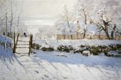 Plakat 91,5x61cm The Magpie, Monet Vintage do Salonu