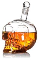 KARAFKA KRYSZTAŁOWA CZASZKA 700 ML DO WHISKY