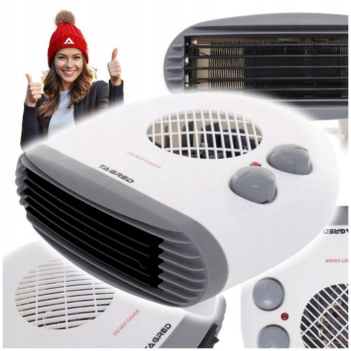 Grzejnik elektryczny Cicha Farelka Mocny Termowentylator 2000W Termostat na Arena.pl