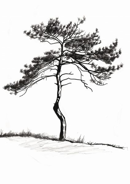 Plakat 59,4x84,1cm Samotna Sosna zdjęcie 1