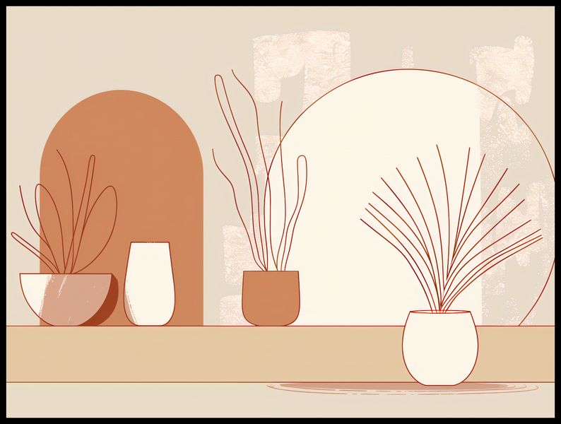 Plakat 100x75cm Widok Roślin zdjęcie 2