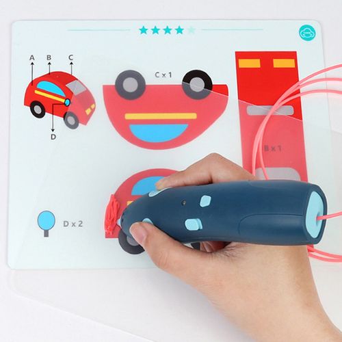 długopis drukarka 3d pen bezpieczny zestaw + wzory niebieski na Arena.pl