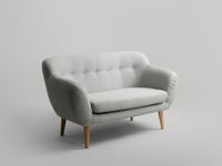 Sofa MARGET 2 osobowa - platyna, naturalny