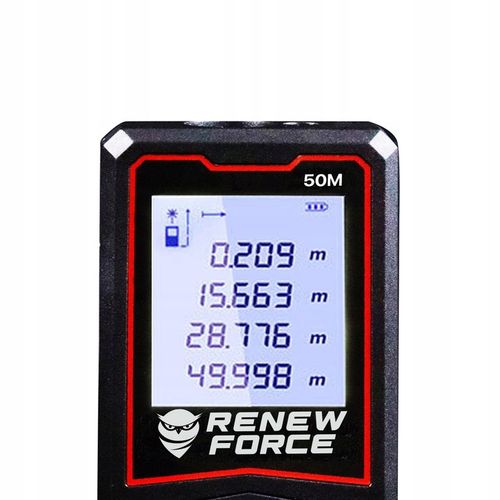 Dalmierz Laserowy MIERNIK ODLEGŁOŚCI Cyfrowy 50M Poziomica ORYGINALNY na Arena.pl