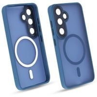 Etui do Galaxy S24 Niebieski Mat MagSafe Case Plecki Pokrowiec Ochrona