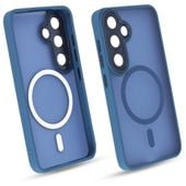 Etui do Galaxy S24 Niebieski Mat MagSafe Case Plecki Pokrowiec Ochrona