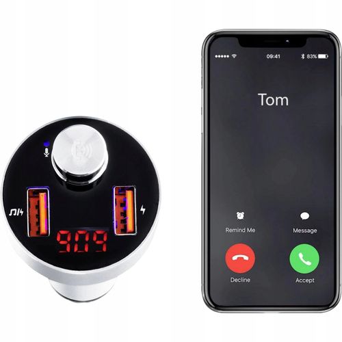 Transmiter Bluetooth zestaw głośnomówiący microSD na Arena.pl