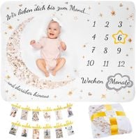 ODOXIA Koc dla Dziecka napis  po francusku na prezent biały 130x100cm