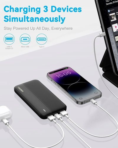 Power Bank 10000 mAh USB-C, MICRO USB, 2 x USB na Arena.pl