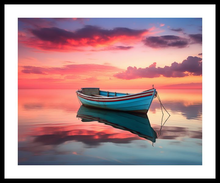 Plakat 50x40cm Spokój przed Połowem zdjęcie 3