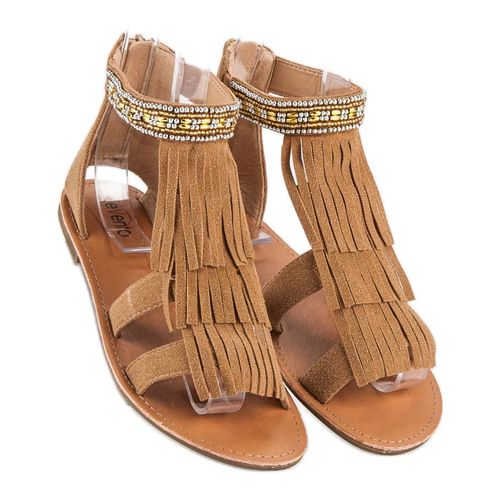 Brązowe Sandały Boho r.38 na Arena.pl