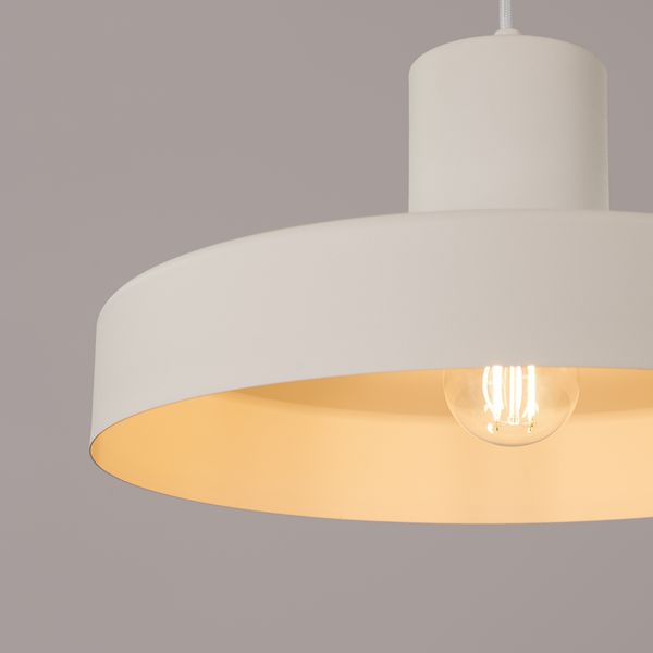 Lampa wisząca BILO beżowa zdjęcie 4