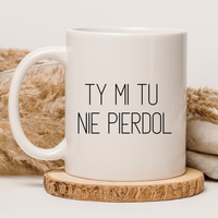 CHAMSKI KUBEK BEZ CENZURY | ŚMIESZNY PREZENT | DO PRACY BIURA DOMU | 330 ml