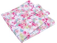 Śpiworek bawełniany BOBO 2-5 lat rozm. 92-128 różowe kwiaty