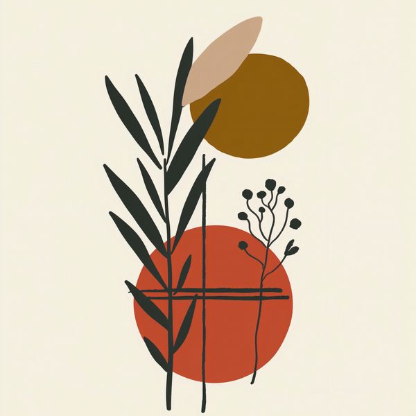 Plakat 100x100cm Kontrast w Botanice zdjęcie 1