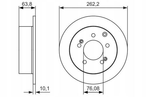 TARCZA HAM TYL 262X10 P BOSCH na Arena.pl