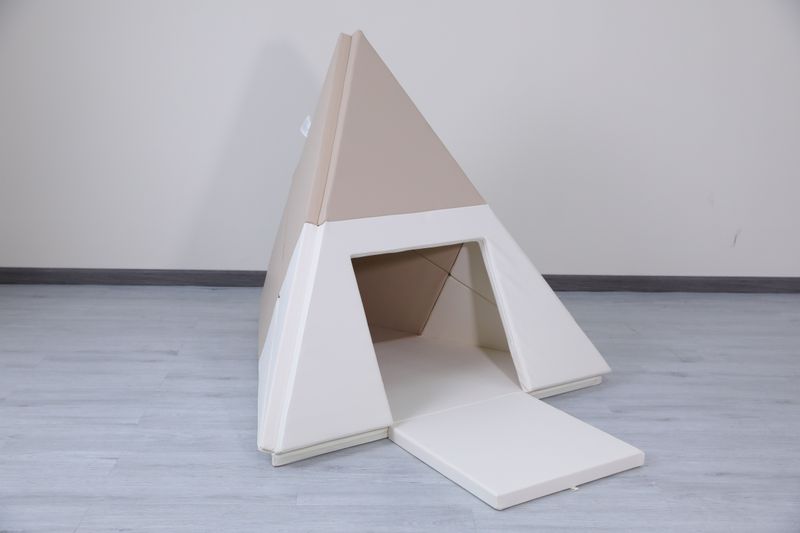 namiot tipi 3w1 - biało-beżowy zdjęcie 6