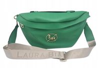 Laura Biaggi - torebka nerka saszetka zielony groszek mat maxi JS182