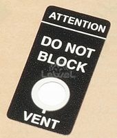 Etykieta 54012316001 złącza wentylacji DP4000