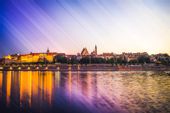 Warszawa Panorama Stare Miasto - plakat premium 45x30 cm