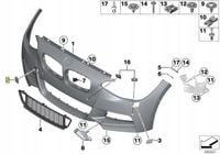 OE BMW ZAŚLEPKA HAKA ZDERZAKA PRZÓD M-P F20 F21 51118053828