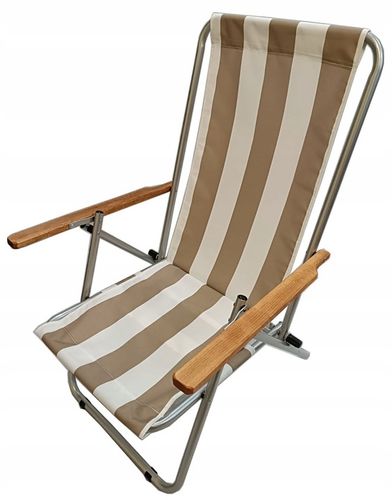 LEŻAK PLAŻOWY GUSIO WZMACNIANY 150 KG POLSKI PRODUKT KEMPING na Arena.pl