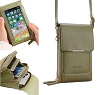 MINI TOREBKA PORTFEL KOPERTÓWKA NA TELEFON  PORTMONETKA ZIELONA