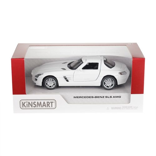 Model 1:36, Mercedes-Benz SLS AMG, biały na Arena.pl