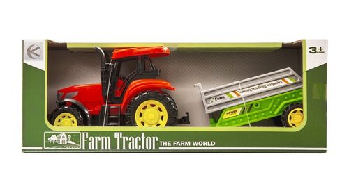 CZERWONY TRAKTOR Z PRZYCZEPĄ na Arena.pl