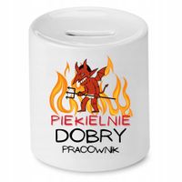 Dla Pracownika Skarbonka Piekielnie Dobry Z Nadrukiem Ze Zdjęciem