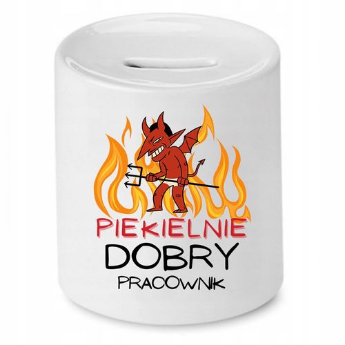 Dla Pracownika Skarbonka Piekielnie Dobry Z Nadrukiem Ze Zdjęciem na Arena.pl