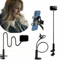 UCHWYT NA TELEFON ELASTYCZNY GIĘTKI REGULOWANY MOCNY STOJAK DO BLATU ŁÓŻKA