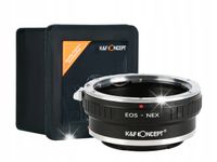 Redukcja K&F do SONY E NEX na CANON EOS EF-S