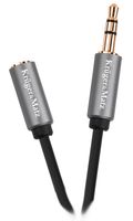Kabel jack 3.5 wtyk stereo - 3.5 gniazdo stereo 1m  Kruger&Matz Basic