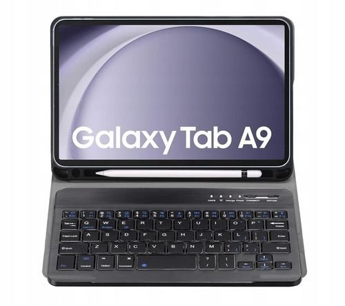 ETUI I KLAWIATURA DO SAMSUNG GALAXY TAB A9 8.7" 2023 SM-X110 SM-X115 CZARNY na Arena.pl