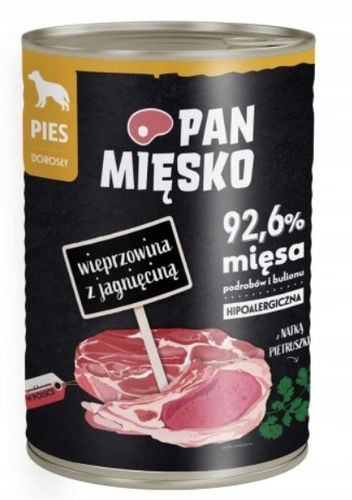 PAN MIĘSKO KARMA MOKRA DLA PSA MIX SMAKÓW 12X400G YORK MALTAŃCZYK na Arena.pl