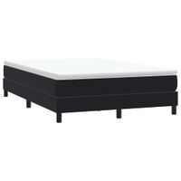 Łóżko Box Spring bez materaca Czarne 160x210 cm Aksamit