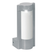 KINKIET ŚCIENNY OGRODOWY TULIP SREBRNE ALUMINIUM