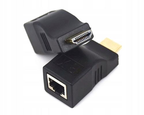 EXTENDER HDMI PRZEZ ZŁĄCZE RJ45 CAT 5E/6 30M 4K na Arena.pl