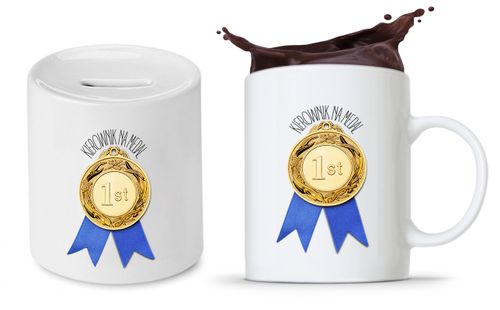 Dla Kierownika Zestaw Kubek + Skarbonka Prezent Z Nadrukiem Ze Zdjęciem na Arena.pl