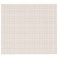 Koc obciążeniowy, kremowy, 200x230 cm, 9 kg, tkanina