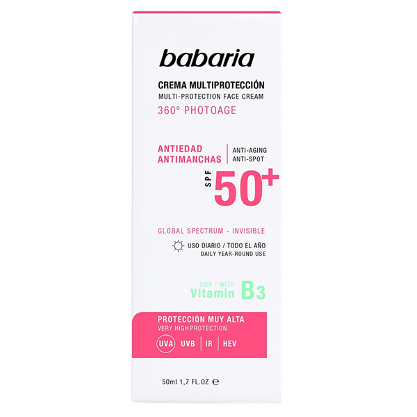Babaria Multi-Protection Face Cream SPF50 zdjęcie 1