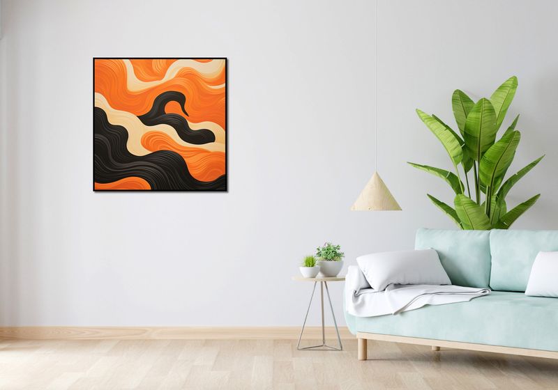 Plakat 80x80cm Dzień spotyka Noc zdjęcie 4