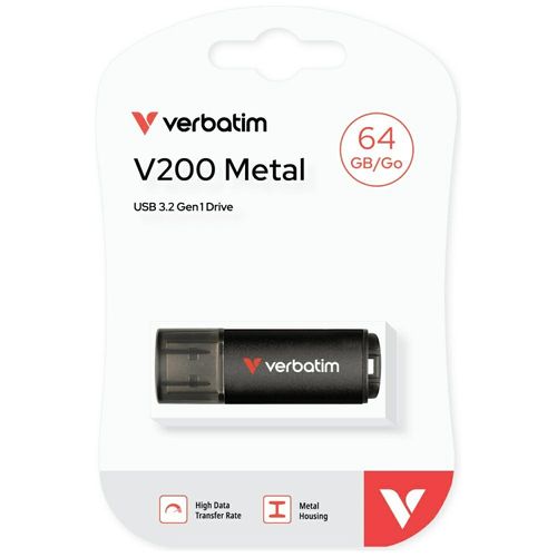 pendrive verbatim v200 64gb usb-a czarny 30211 na Arena.pl