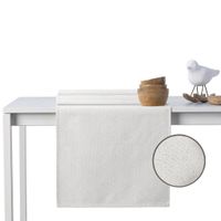 Zestaw obrus + bieżnik SPARKLE 115x250+35x250 kremowy DecoKing