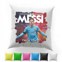 POSZEWKA Z NADRUKIEM BAWEŁNIANA 40x40CM - LIONEL MESSI PIŁKA NOŻNA SPORT