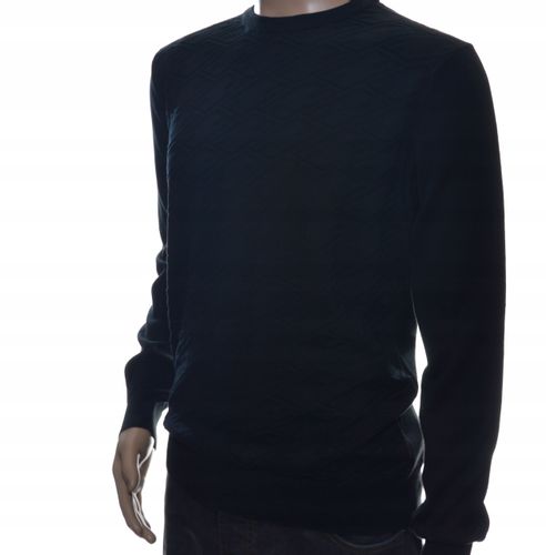 STROKERS klasyczny sweter męski ze wzorem tłoczonym 2XL XXL czarny na Arena.pl