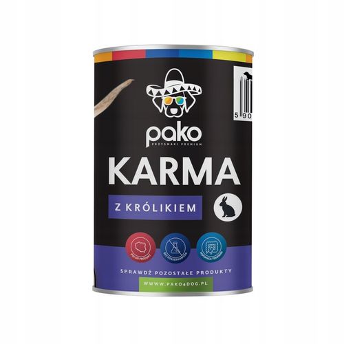 MOKRA KARMA DLA PSA PUSZKA PREMIUM PAKO 24 X 400 MIX 4 SMAKÓW na Arena.pl
