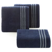 Ręcznik SEBA 30x50 cm niebieski bordiura pasy bawełna 480 g/m²