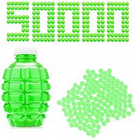 KULKI DO PISTOLETU KARABINU ŻELOWE WODNE ORBIZ ORBEEZ 7-8mm 50000 ZIELONE